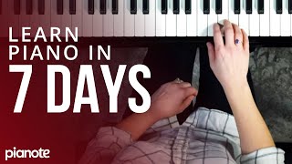 7 Days To Learning Piano Beginner Lesson [upl. by Masry]