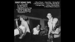 Minor Threat  First Demo Tape  Full Album [upl. by Seuqramed]