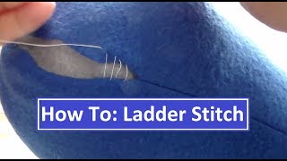 How To Ladder Stitch Invisible Stitching [upl. by Thormora502]