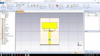 CST Studio Suite 2014  Monopole Antenna Design  Simulation  Gain plot [upl. by Amiarom752]