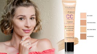 Bourjois 123 Perfect CC Cream Review  How to Apply in Real Life  Ivory 31 [upl. by Kolosick]