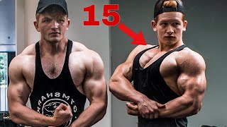 Lifting w INSANE 15 Year Old Bodybuilder [upl. by Dyanna]