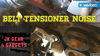 Jeep JKU belt noises caused by tensioner pulley [upl. by Ashien632]