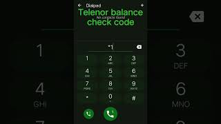 How to check telenor balance [upl. by Manya771]