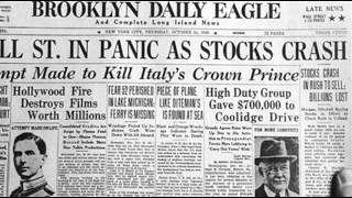 24th October 1929 Wall Street Crash begins on Black Thursday [upl. by Ennahs]