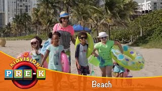 The Beach  Virtual Field Trip  KidVision PreK [upl. by Kuebbing]