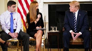 Trumps Meeting With School Shooting Surivors Doesnt End Well VIDEO [upl. by Wilinski118]