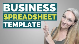 How To Setup Your Business Accounting amp Taxes In a SpreadsheetBusiness Spreadsheet Template [upl. by Peg]