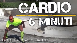 CARDIO FITNESS A CASA IN 6 MINUTI  ALLENAMENTO  ESERCIZI [upl. by Niveek]