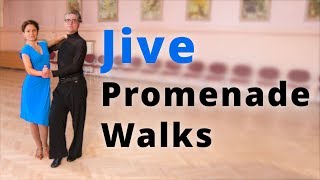 How to Dance Jive  Promenade Walks  Intermediate Dance Routine [upl. by Nulubez542]