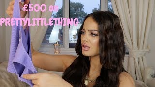 HUGE PRETTYLITTLETHING HAUL FT SAWEETIE COLLECTION [upl. by Lola787]