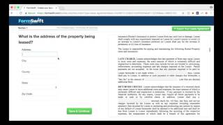 Lease Agreement Create Your LeaseRental Agreement Online with FormSwift [upl. by Rotman]