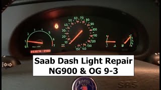 Saab Dash Light Repair  NG 900 amp OG 93 [upl. by Erbas]