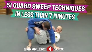 51 BJJ Guard Sweeps in Less Than 7 Minutes  Jason Scully [upl. by Filippo]