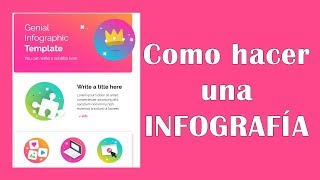 🌈🔴🔴como hacer una infografia en GENIALLY 2020  SUPER FÁCIL [upl. by Iliam]