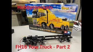 Tamiya 114 Volvo FH16 Tow Truck Build  Part 2 Chassis [upl. by Jablon]