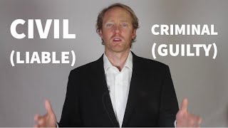 Explained Civil Law vs Criminal Law [upl. by Ruon323]