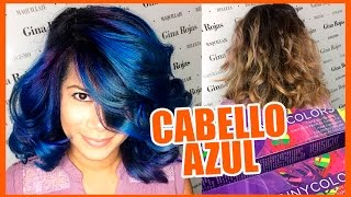 CABELLO AZUL FANTASÍA  Blue Hair Fantasy tutorial CabelloFantasia [upl. by Amzaj966]