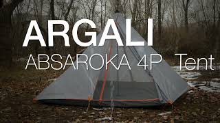 ABSAROKA 4P TENT ARGALI EQUIPMENT [upl. by Gildas412]