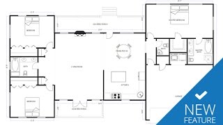 New CAD amp Floor Plan Features in SmartDraw [upl. by Yeltihw]