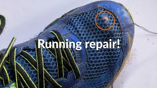 How to repair holes in running shoes [upl. by Llemej883]