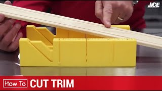 How To Cut Wood Trim  Ace Hardware [upl. by Llerahs]