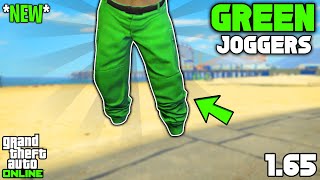 NEW Easiest Method To Get Green Joggers In Gta 5 Online 165 [upl. by Ibrab]