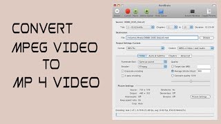 Convert MPEG 2 video to Mp4 video  Handbrake [upl. by Irmina]