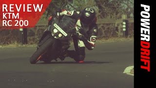 KTM RC 200  Review  PowerDrift [upl. by Leina]