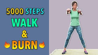 5000 Steps HIIT Fat Burning Walk [upl. by Jesus]