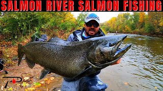 Salmon Fishing New Yorks World Famous Salmon River [upl. by Anoi]