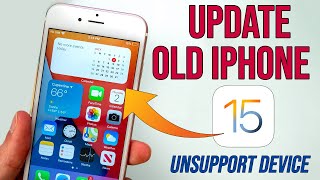 How to Update iPhone 6 to iOS 15  Install iOS 15 Unsupported iPhone 65s [upl. by Wolfy]