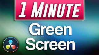 Quick Green Screen Tutorial in Davinci Resolve [upl. by Cariotta]