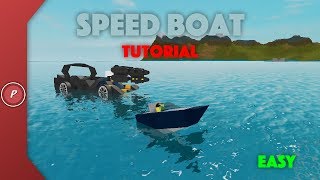 Roblox  Plane Crazy  Speed Boat Tutorial [upl. by Samy484]