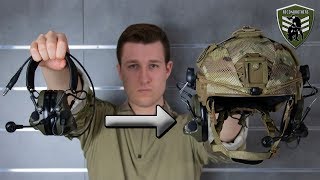 How to Mount a PELTOR ComTac Onto a Helmet [upl. by Lala]