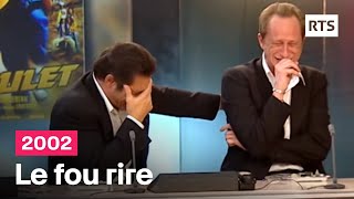 Le fou rire de Gérard Lanvin et Benoît Poelvoorde en intégralité 2002 [upl. by Rina]