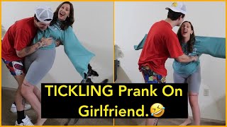 TICKLING Prank On Girlfriend 😂 [upl. by Siwel594]