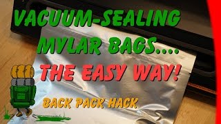 Vacuum Sealing Mylar Bags The Easy Way Please read the description about oxygen absorbers [upl. by Telrahc]