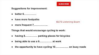 Transport Survey  IELTS LISTENING TEST  SECTION1 [upl. by Clarisse]