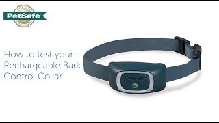 How To Test the Rechargeable Bark Control Collar Level [upl. by Ofelia]