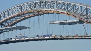 Views and progress atop the Bayonne Bridge [upl. by Louanna]