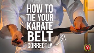 How To Tie Your Karate Belt Correctly [upl. by Astred833]