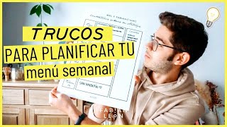 Cómo PLANIFICAR tu MENÚ SEMANAL 💥 [upl. by Feld390]