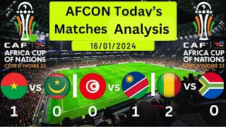 AFCON 2023  Analysis of Todays Matches 16012023  New News Coverage [upl. by Mira210]