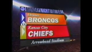 1993 NFL Football Broncos 20  Chiefs 11 MNF [upl. by Otto]