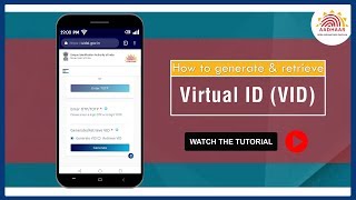 TUTORIAL  How to generate Virtual ID for Aadhaar [upl. by Ahidam231]