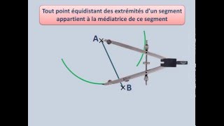 La médiatrice dun segment [upl. by Silvano]