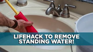 How to Remove Standing Water from a Clogged Sink [upl. by Rehpinej]