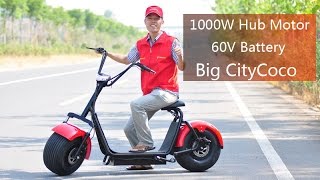 Most Popular 1000W 60V Electric Scooter Harley Citycoco ES8004 [upl. by Cookie773]