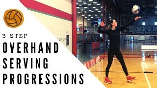 Teach How To Serve A Volleyball  Volleyball Overhand Serving Progressions [upl. by Htebsle]